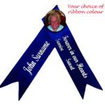 personalised funeral ribbon