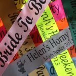 customised hen night sashes